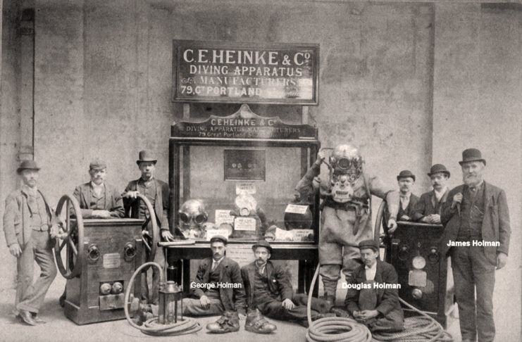 La fabrique de scaphandres : Visite de l’usine de pieds-lourds Heinke en 1905