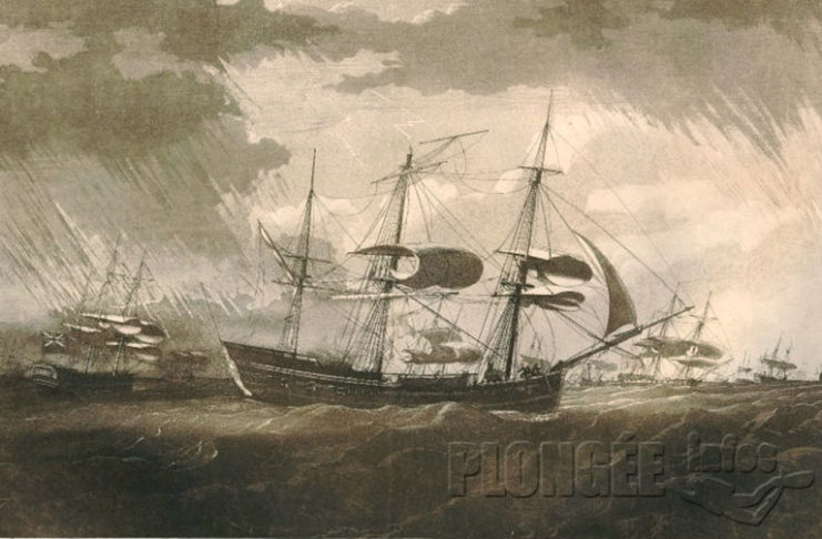 Chaque jour, une épave : 10 mars 1800, le Repulse aux Glenan et ses deux mutineries