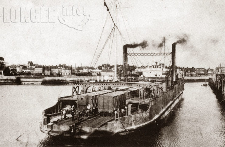 Chaque jour, une épave : 17 mars 1945, le Daffodil, transporteur de trains