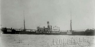 Chaque jour, une épave : 1er avril 1917, L’Aztec, 1er navire américain coulé pendant la 1ère Guerre mondiale