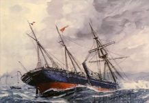 Chaque jour, une épave : 17 avril 1887, Le paquebot Tasmania et le trésor du Maharadja