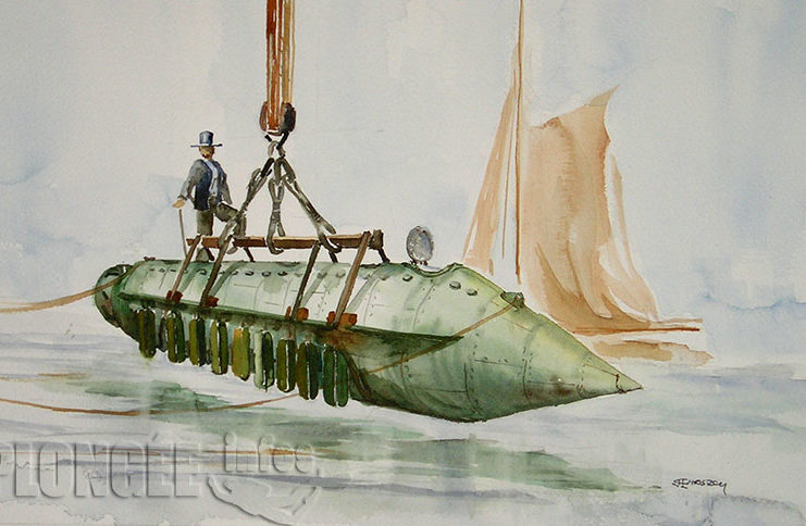 Chaque jour, une épave : 2 avril 1863, L’USS Alligator, premier sous-marin de l’US Navy