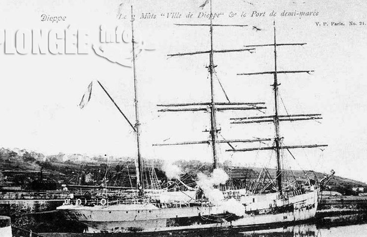 Chaque jour, une épave : 21 avril 1917, le Ville de Dieppe, premier pétrolier… à voile !
