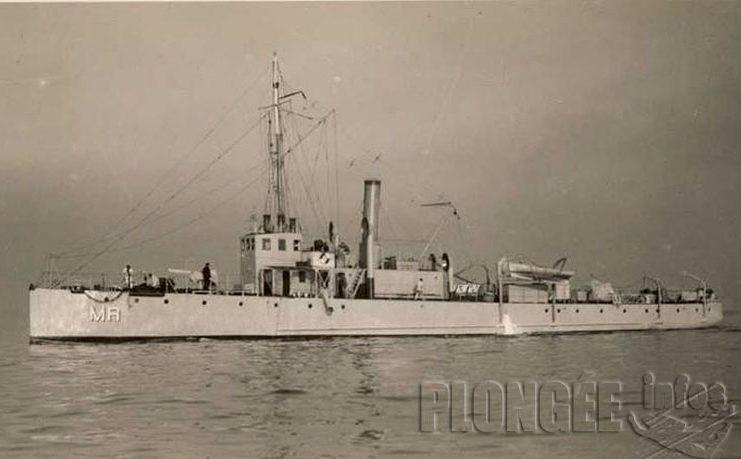 Chaque jour, une épave : 24 mai 1941, le dragueur de mines Meulière, près d’Ajaccio