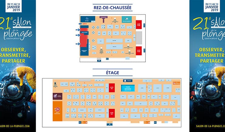 Salon de la Plongée 2019 : préparez votre visite avec le plan !