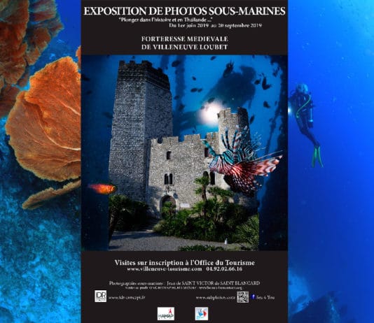 Tout l’été, une expo de photos sous-marines à la forteresse médiévale de Villeneuve Loubet (06)