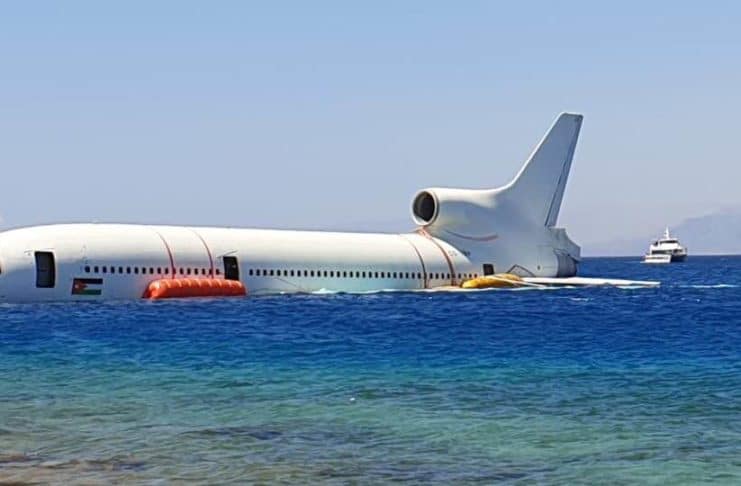 Un avion de ligne dans la mer Rouge : c’est fait !