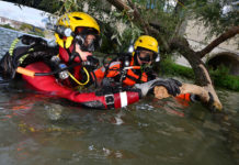 En plongée à Lyon avec Coralie, « SAL 1 » sapeur-pompier