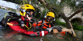 En plongée à Lyon avec Coralie, « SAL 1 » sapeur-pompier