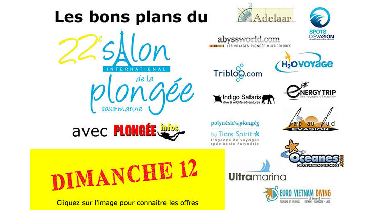 Les bons plans du dimanche au Salon de la Plongée 2020 !