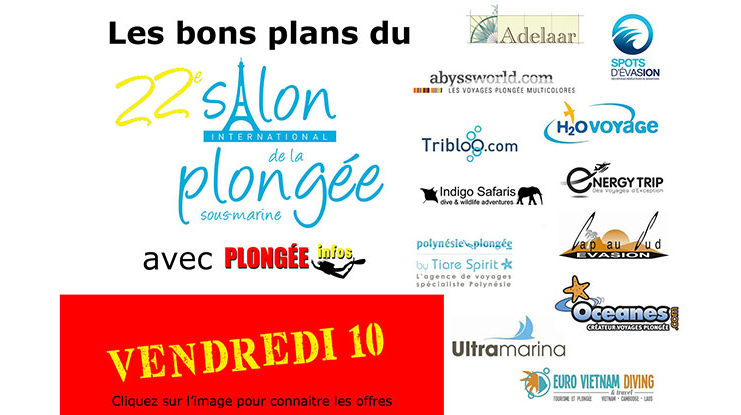 Les bons plans du Salon de la Plongée 2020 !