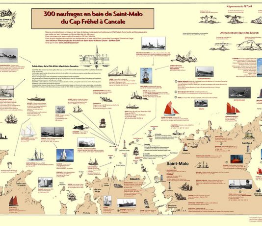 Nouveau : la carte des épaves de Saint-Malo
