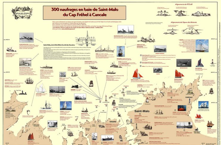 Nouveau : la carte des épaves de Saint-Malo